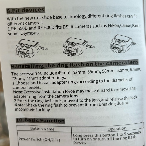 Travor 48 Macro LED Ring Flash Light Bundle for Canon, Nikon, Sony Cameras - Picture 7 of 7